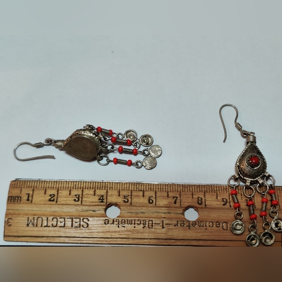 Vintage Moroccan Berber Dangling Earrings - Picture 8 of 16
